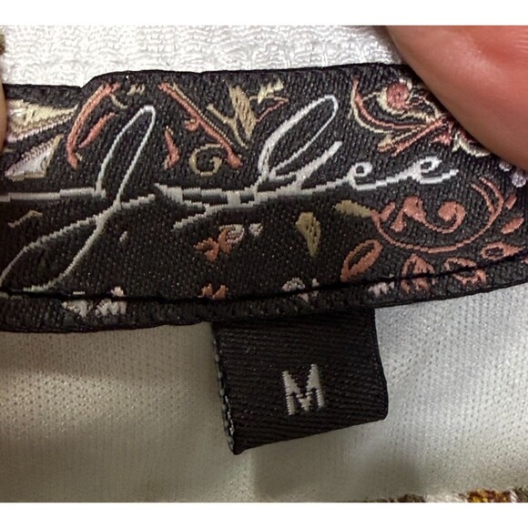 J Gee Fall Floral Tiered Maxi Skirt Sz M Cream Fairy Boho Coquette Festival - Picture 2 of 16